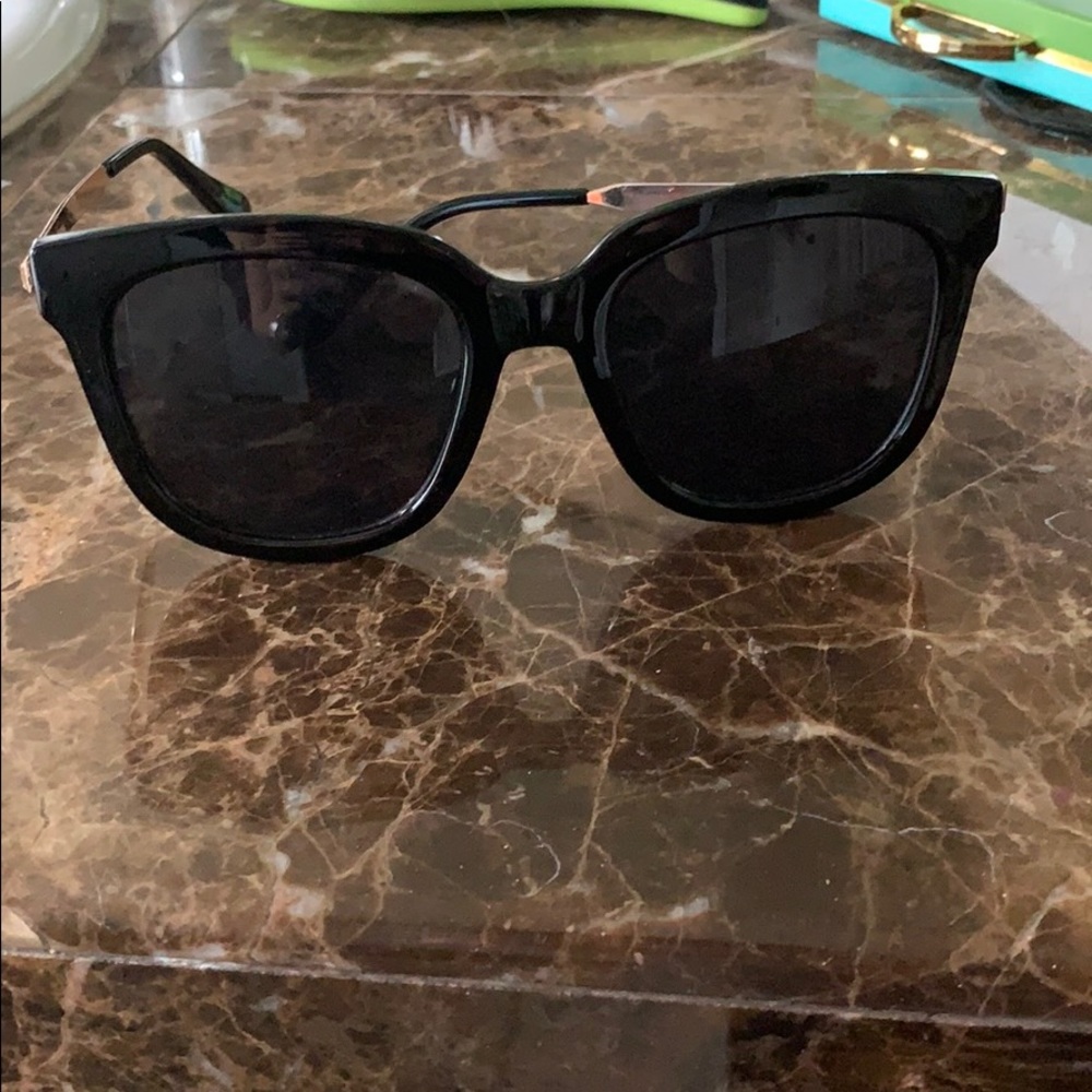 Black and gold sunglasses